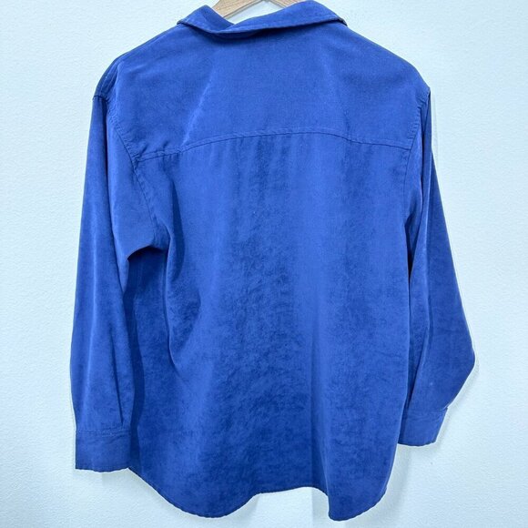 Vintage Disney Eeyore Embroidered Dark Purple Casual Button Up Pooh Women's M - Picture 2 of 5